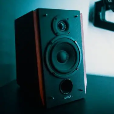 a small desktop speaker